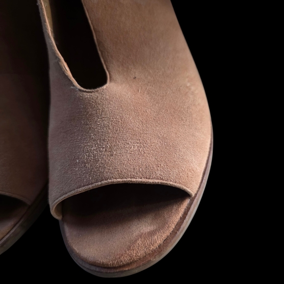 Lucky Brand Tan Peep-Toe Heeled Boots - Picture 5 of 7